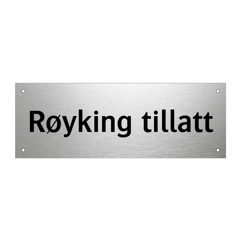 Røyking tillatt & Røyking tillatt