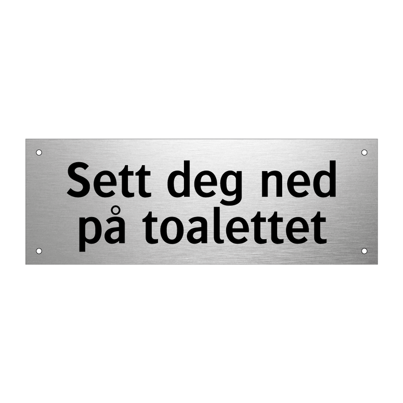 Sett deg ned på toalettet & Sett deg ned på toalettet