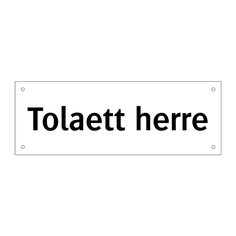 Tolaett herre & Tolaett herre