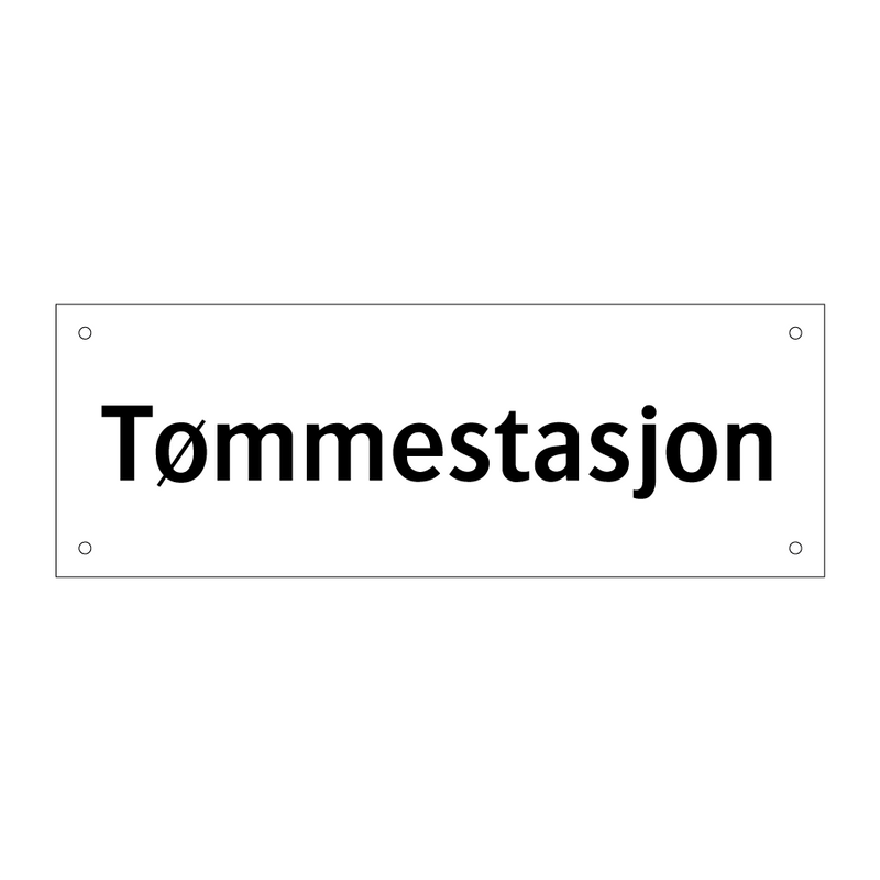 Tømmestasjon & Tømmestasjon