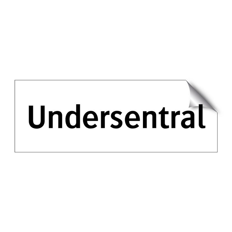 Undersentral & Undersentral