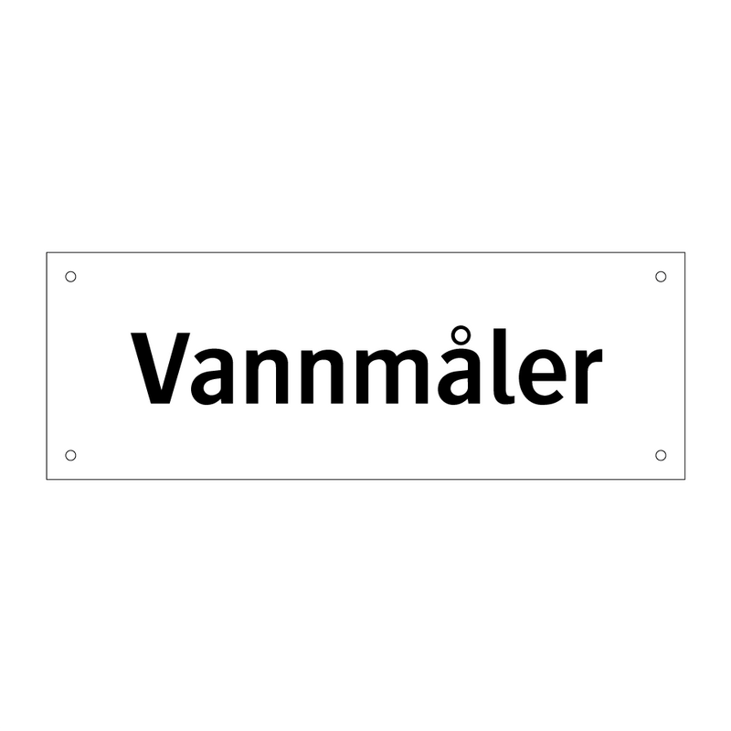 Vannmåler & Vannmåler