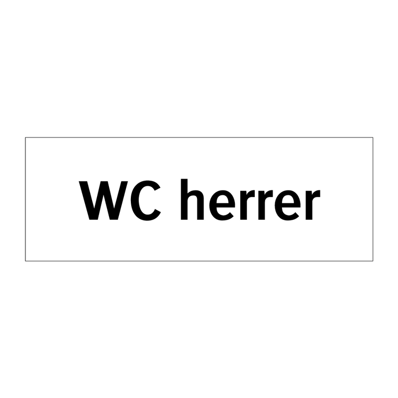 WC herrer & WC herrer & WC herrer & WC herrer