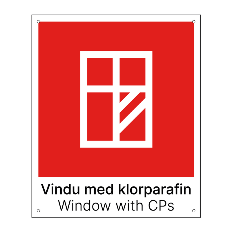 Vindu med klorparafin - Windows with CPs