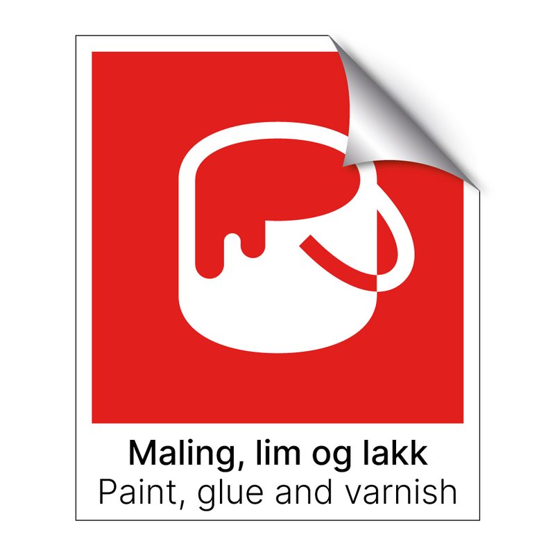 Maling lim og lakk - Paint glue and varnish