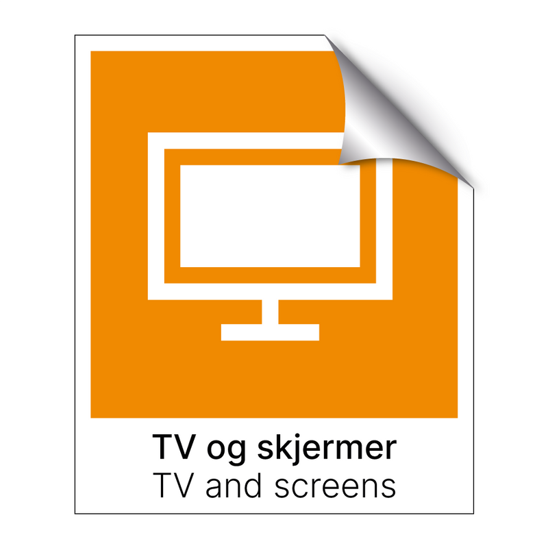 TV og skjermer - TV and screens