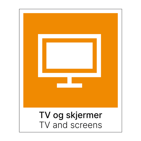 TV og skjermer - TV and screens