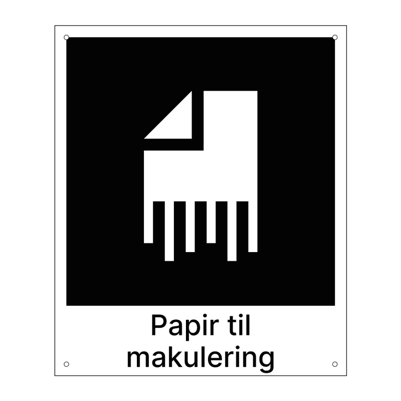 Papir til makulering