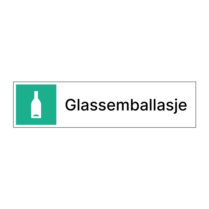 Glassemballasje