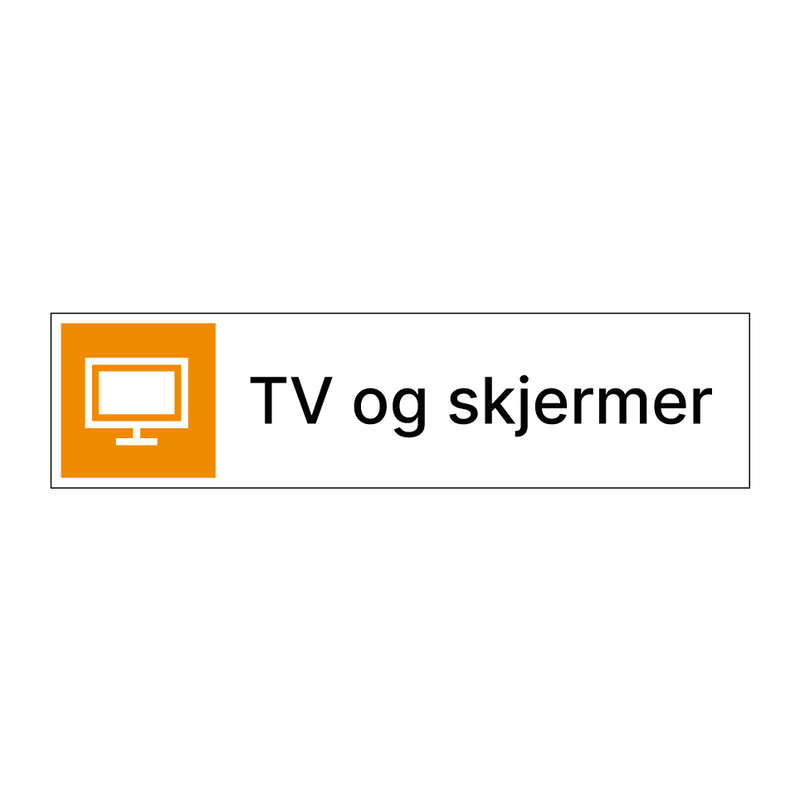 TV og skjermer