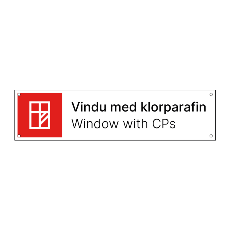 Vindu med klorparafin - Windows with CPs