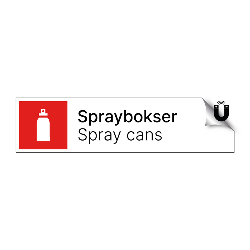 Spraybokser - Spray cans