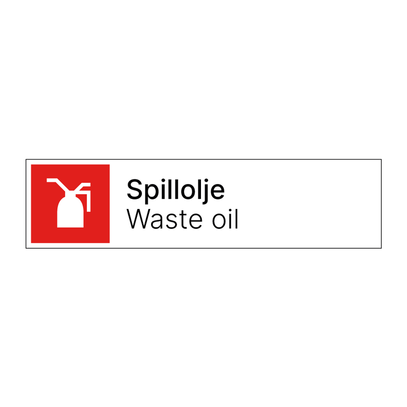 Spillolje - Waste oil