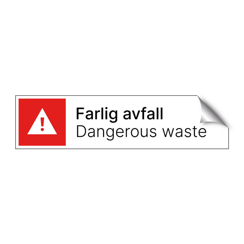 Farlig avfall - Dangerous waste