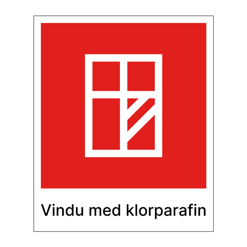 Vindu med klorparafin