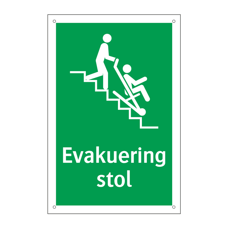 Evakuering stol