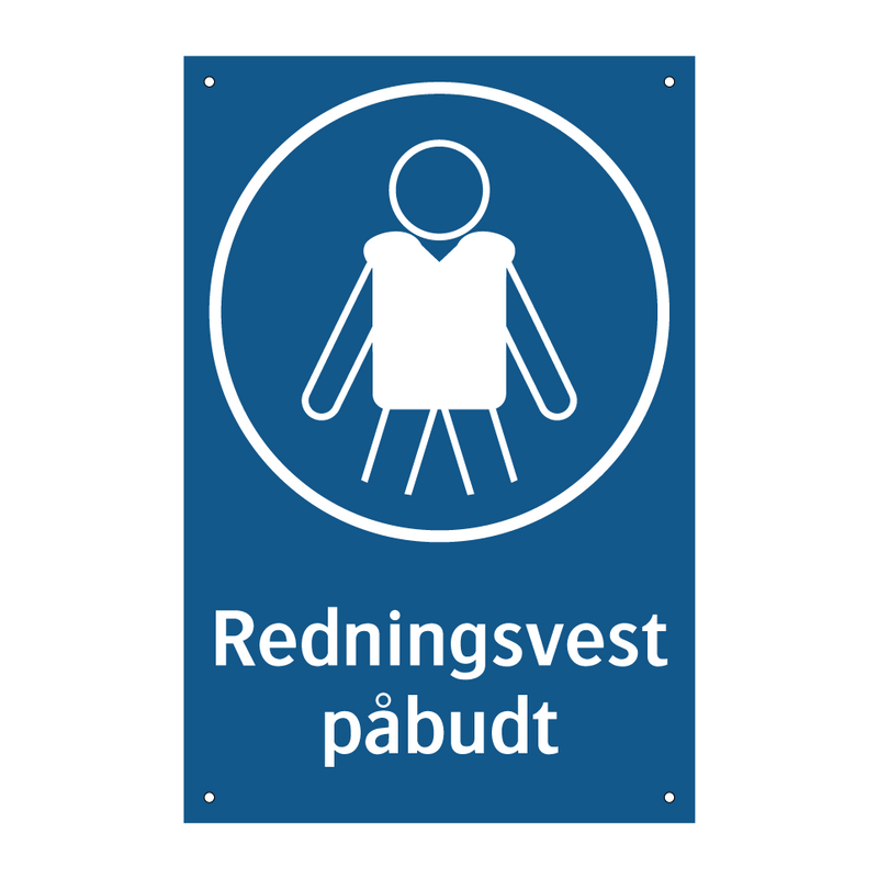 Redningsvest påbudt