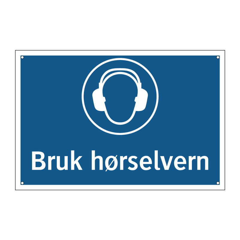 Bruk hørselvern