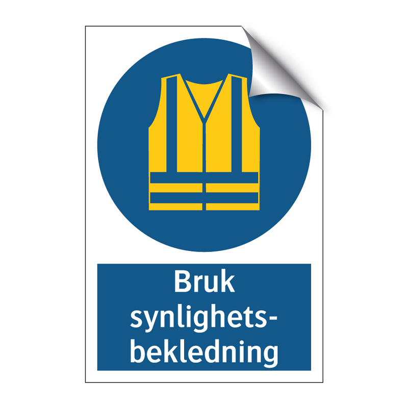 Bruk synlighetsbekledning