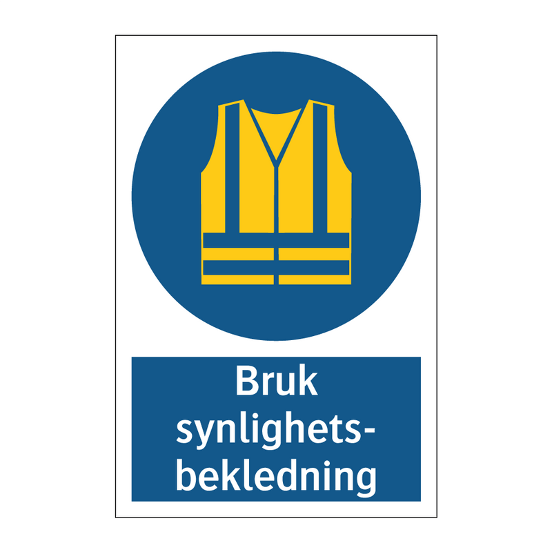 Bruk synlighetsbekledning