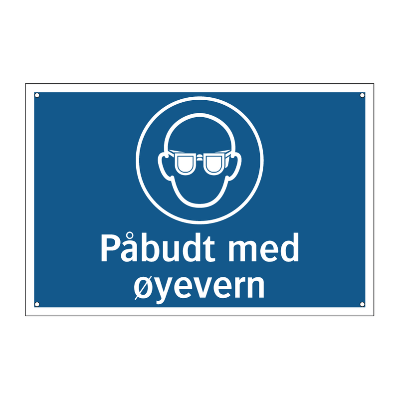 Påbudt med øyevern