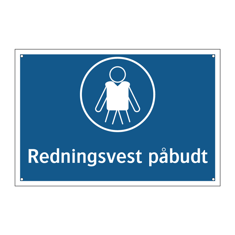 Redningsvest påbudt