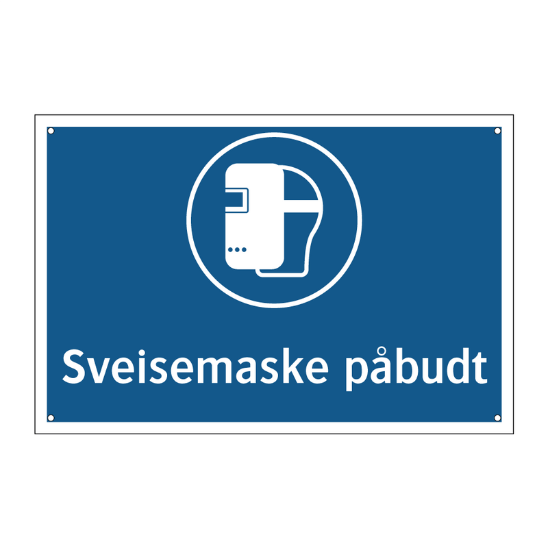 Sveisemaske påbudt