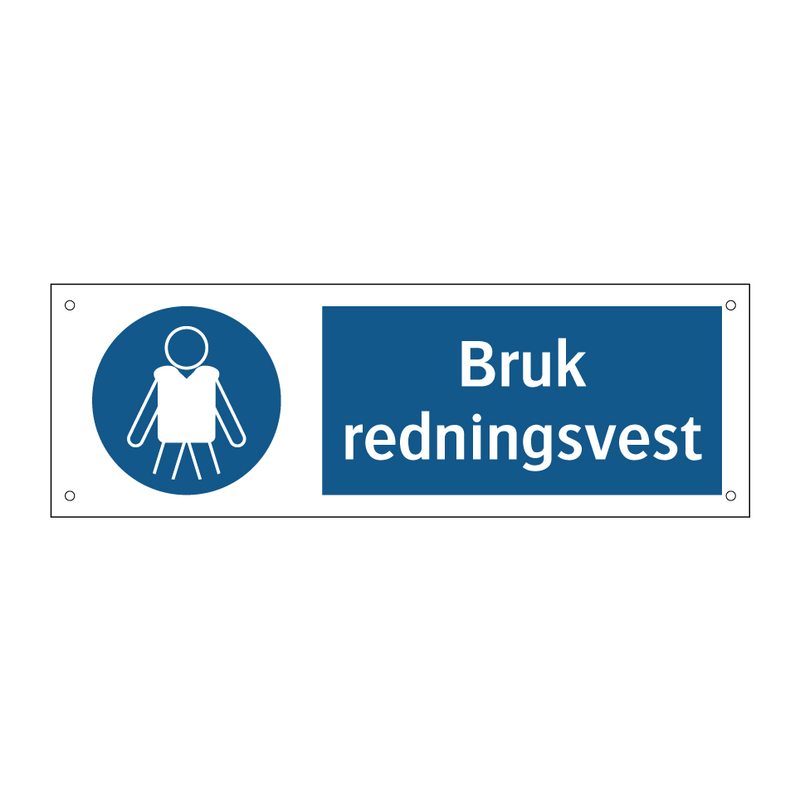 Bruk redningsvest