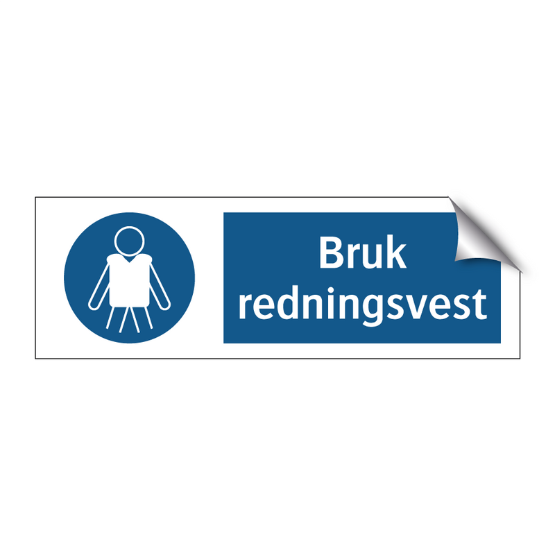 Bruk redningsvest