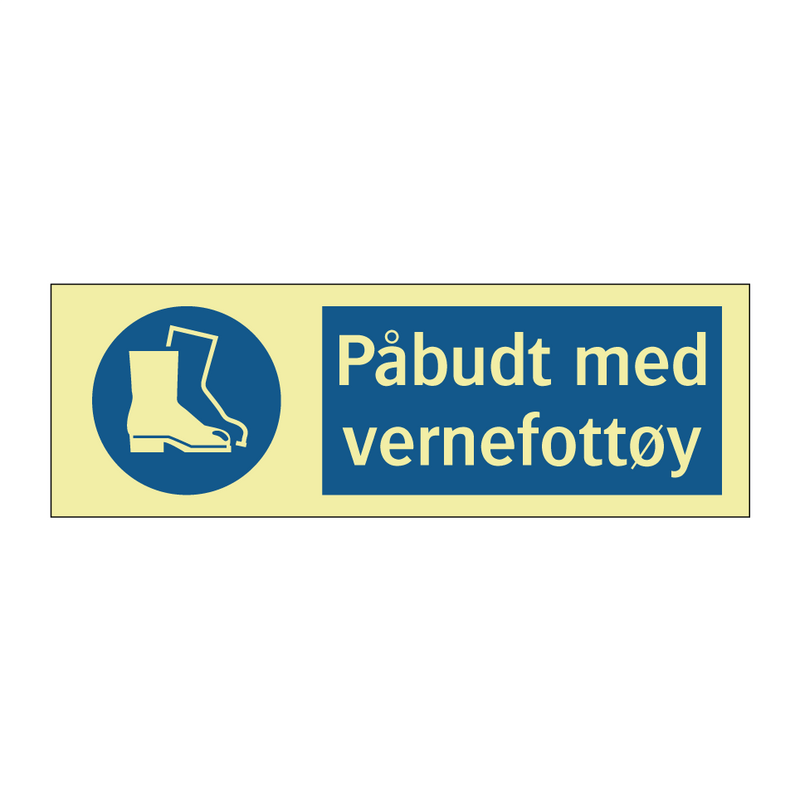 Påbudt med Vernefottøy