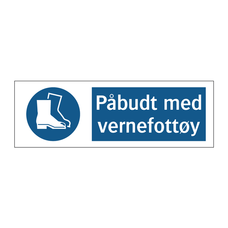 Påbudt med Vernefottøy