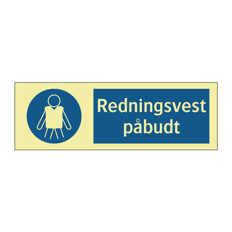 Redningsvest påbudt