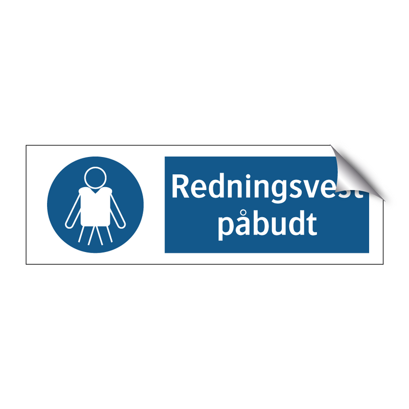 Redningsvest påbudt