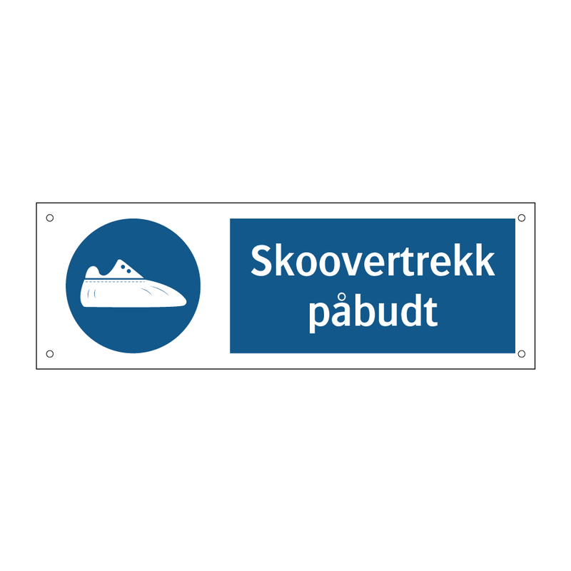 Skoovertrekk påbudt