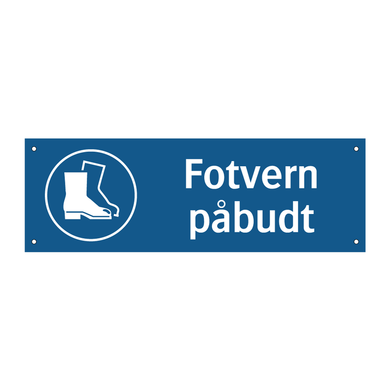 Fotvern påbudt