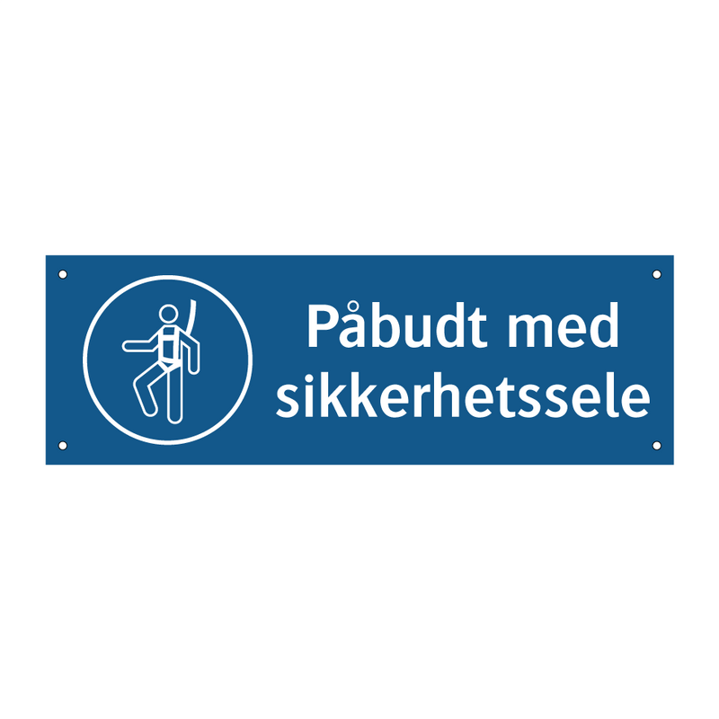 Påbudt med Sikkerhetssele