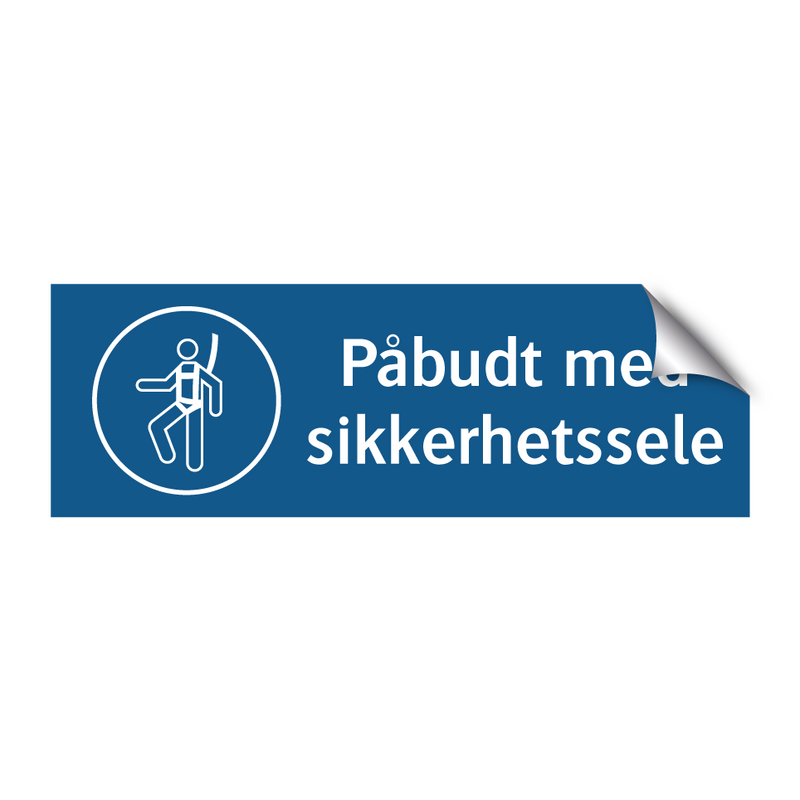 Påbudt med Sikkerhetssele