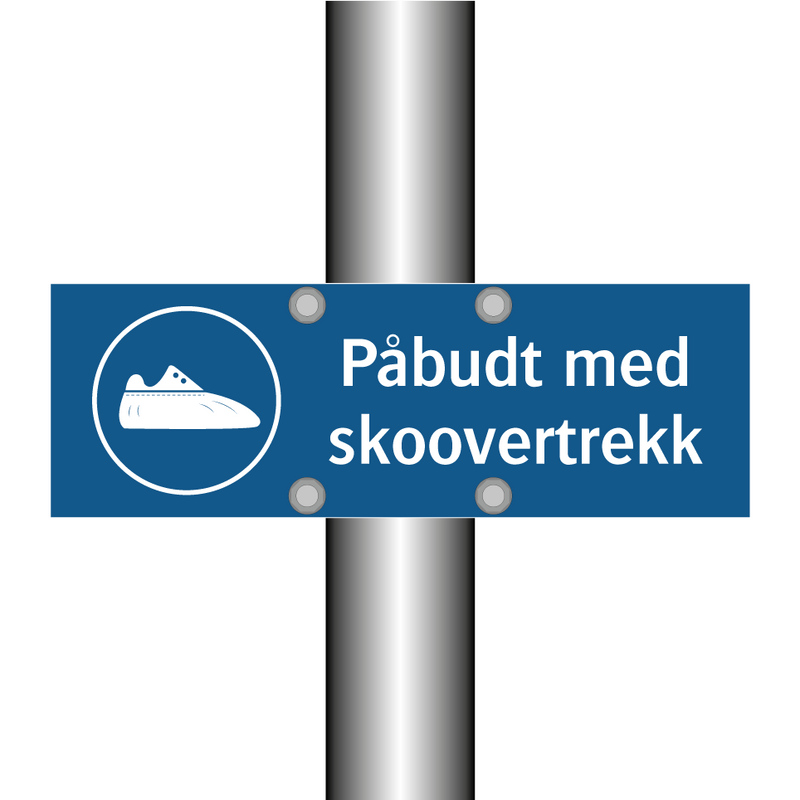 Påbudt med Skoovertrekk