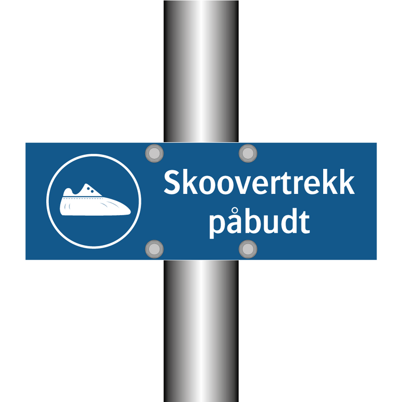 Skoovertrekk påbudt