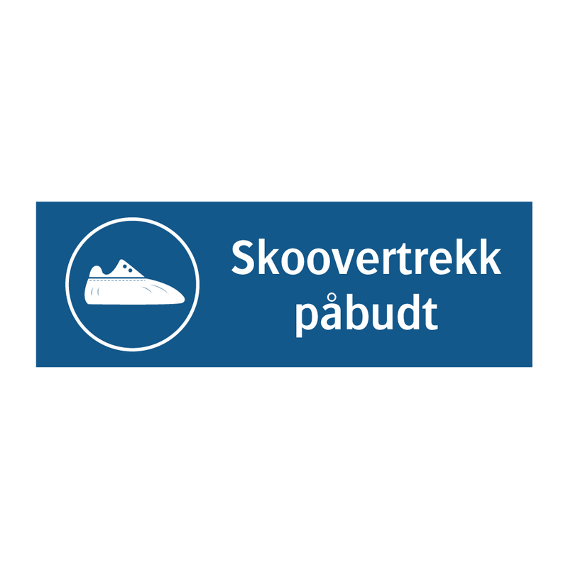 Skoovertrekk påbudt