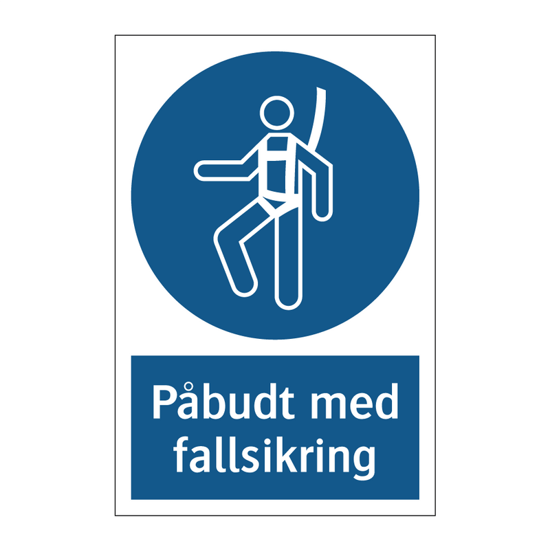 Påbudt med Fallsikring