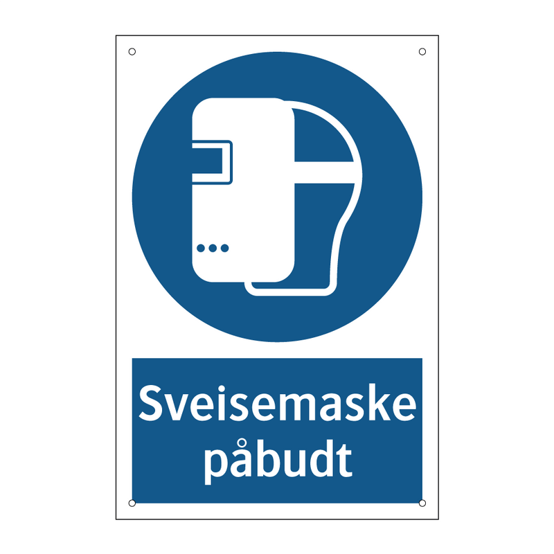 Sveisemaske påbudt