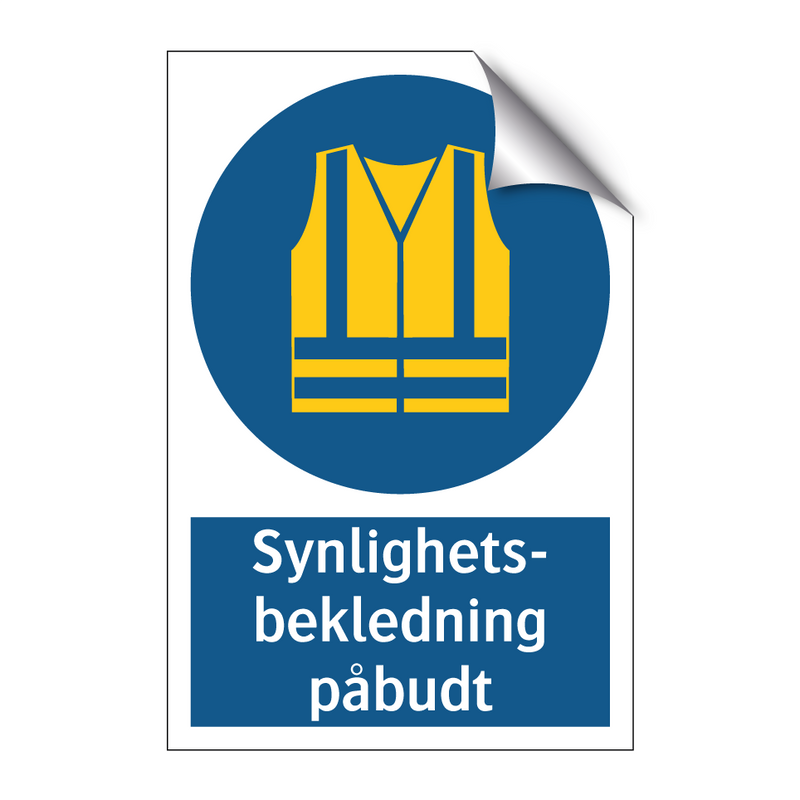 Synlighetsbekledning påbudt