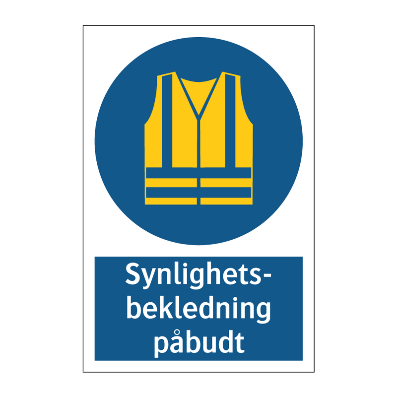 Synlighetsbekledning påbudt