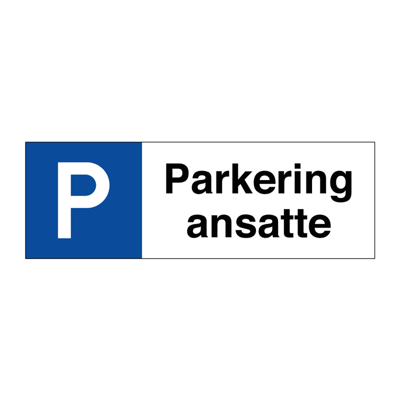 Parkering ansatte & Parkering ansatte & Parkering ansatte & Parkering ansatte & Parkering ansatte