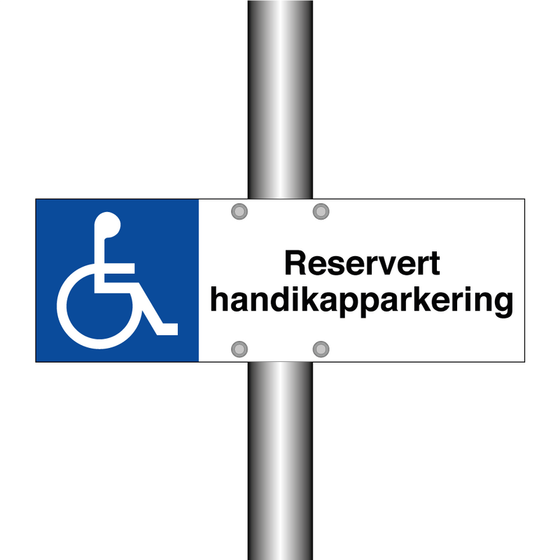 Reservert handikapparkering & Reservert handikapparkering & Reservert handikapparkering