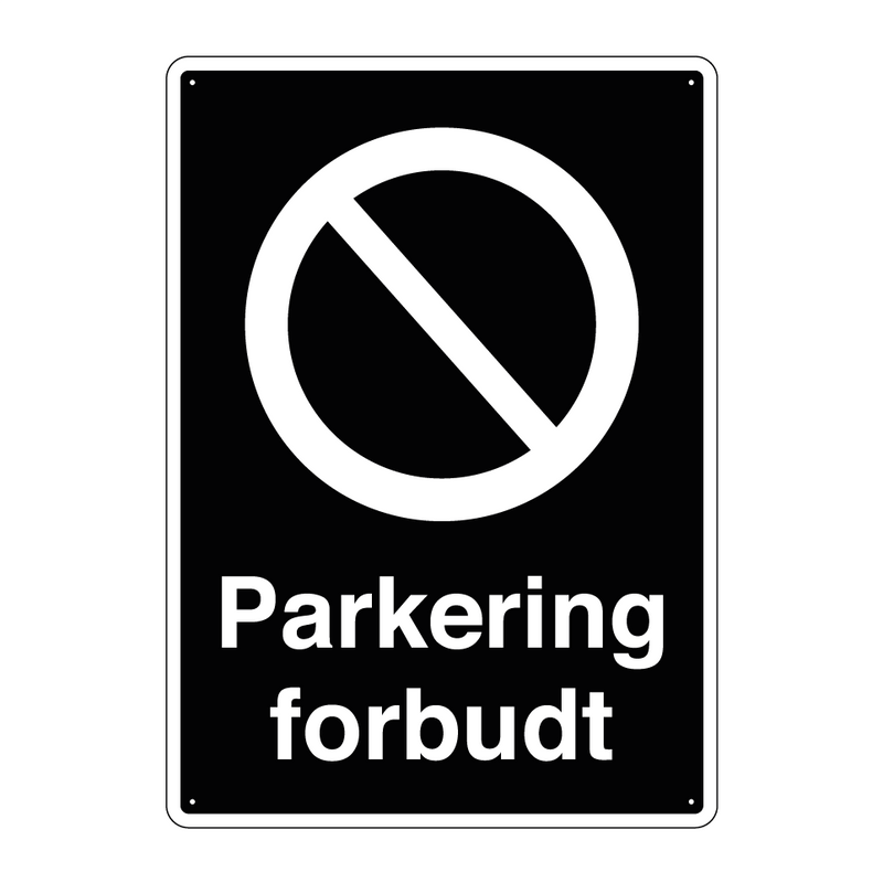 Parkering forbudt