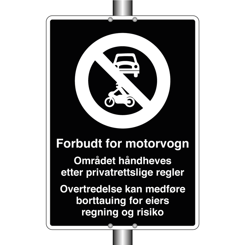 Forbudt for motorvogn