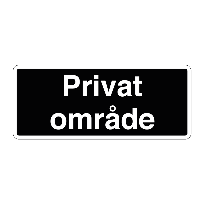 Privat område