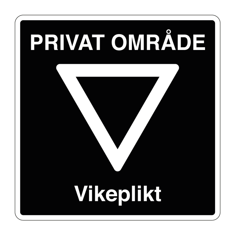 Privat område Vikeplikt